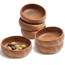 Acacia Round Bowl 10 Cm (Rak-10Y) - 4