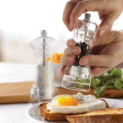 Acrylic Pepper Grinder Ss Mechanism 14 Cm (Dsb-135) - Thumbnail