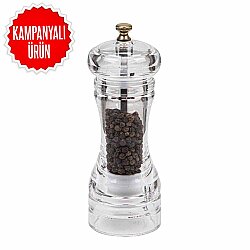 Acrylic Pepper Grinder Ss Mechanism 16 Cm (Dsb-160) - HAZZAR
