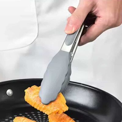 Barbekü Maşası Silikon 25 cm Gri (BMG-25) - 2