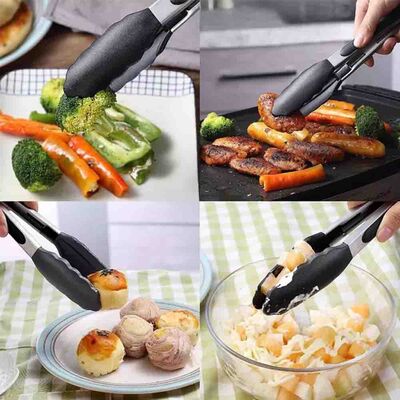 Barbekü Maşası Silikon 30 Cm Siyah (BMS-30)