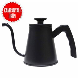 Barista Kettle Slim Siyah 1200 ml (BKS-12) - 1