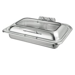 Chafing Dish Dörtgen Hidrolik Kapak 9 L 1/1 Gömme (CDH-9G) - 2