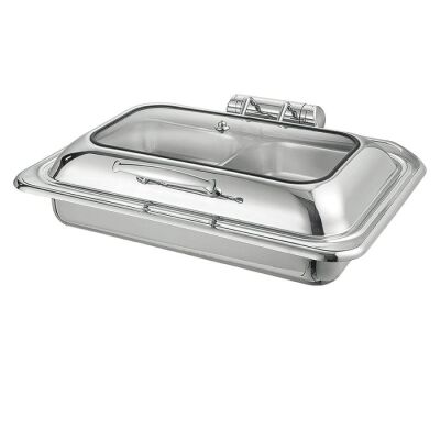 Chafing Dish Dörtgen Hidrolik Kapak 9 L 1/1 Gömme (CDH-9G) - 2