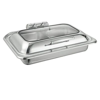 Chafing Dish Dörtgen Hidrolik Kapak 9 L 1/1 Gömme (CDH-9G) - 1