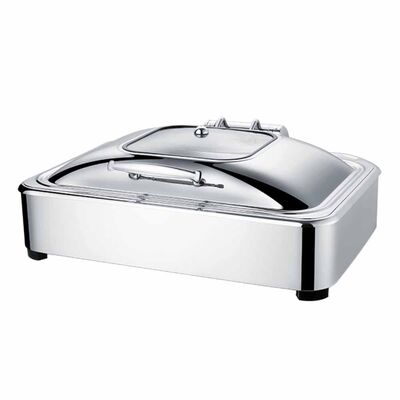 Chafing Dish Dörtgen Hidrolik Kapak 9 L 1/1 Gömme (CDH-9G) - 1