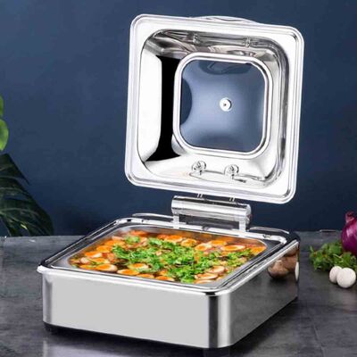 Chafing Dish Hidrolik Kapak 6 L 2/3 Gömme (CDH-6G) - 2