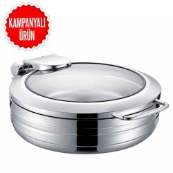 Chafing Dish Lux 2/3 Yuvarlak 6L (CYL-6Y) - EPINOX