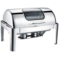 Chafing Dish Roll Top Camlı 9 L (CDR-9C) - Thumbnail