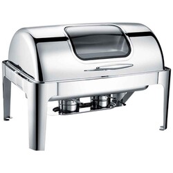 Chafing Dish Roll Top Camlı 9 L (CDR-9C) - EPINOX