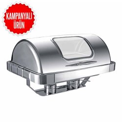 Chafing Dish Roll Top Glass 9 L (CDG-9C) - EPINOX