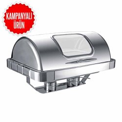 Chafing Dish Roll Top Gömme Camlı 9 L (CDG-9C) - 1