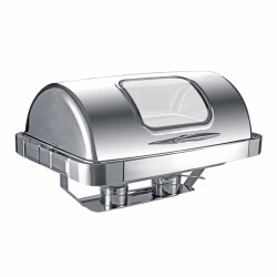 Chafing Dish Roll Top Gömme Camlı 9 L (CDG-9C) - EPINOX