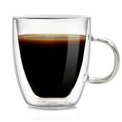 EPİNOX COFFEE TOOLS - Çift Katman Kulplu Bardak 250 Ml (KCB-250)