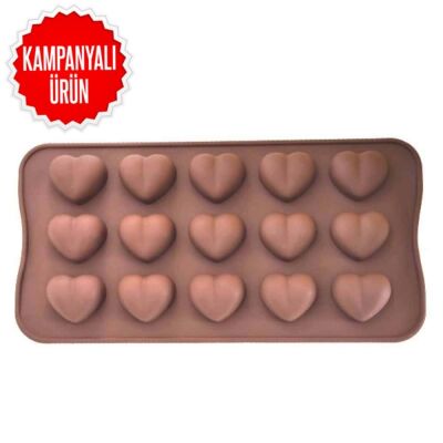 Çikolata Kalıbı - Silikon - Kalp (KLP-21) - 1