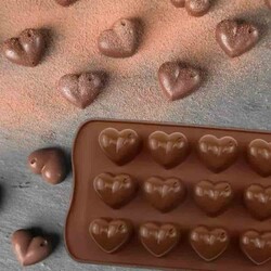 Çikolata Kalıbı - Silikon - Kalp (KLP-21) - Thumbnail