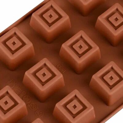 Çikolata Kalıbı - Silikon - Kare (KRS-20)