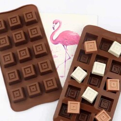 Çikolata Kalıbı - Silikon - Kare (KRS-20) - Thumbnail