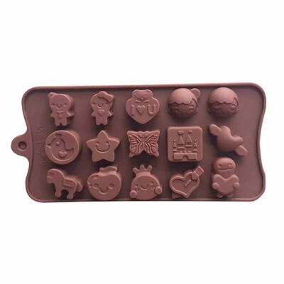 Çikolata Kalıbı - Silikon - Karışık Cisimler (SCK-54)