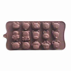 EPİNOX PASTRY MARKA - Çikolata Kalıbı - Silikon - Karışık Hayvanlı (SCK-21)