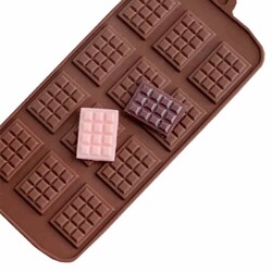 Çikolata Kalıbı - Silikon - Mini Tablet (MNT-12) - Thumbnail