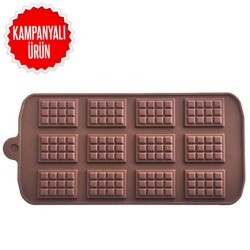 Çikolata Kalıbı - Silikon - Mini Tablet (MNT-12) - 1