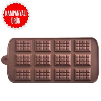 Çikolata Kalıbı - Silikon - Mini Tablet (MNT-12) - 1