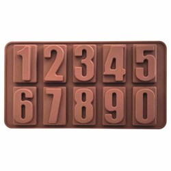 EPİNOX PASTRY - Çikolata Kalıbı - Silikon - Rakamlar (RKM-10)