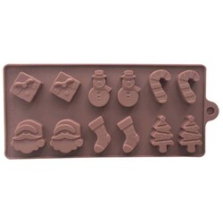 Çikolata Kalıbı - Silikon - Yılbaşı (YLB-22) - Thumbnail