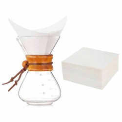 Coffee Filter-Glass Coffee Brewer White (CHX-15) - 2