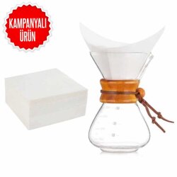 Coffee Filter-Glass Coffee Brewer White (CHX-15) - EPINOX COFFEE TOOLS