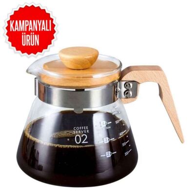 Coffee Server With Wooden Handle (Vcwn-60) - 1