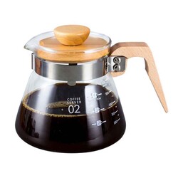 Coffee Server With Wooden Handle (Vcwn-60) - Thumbnail