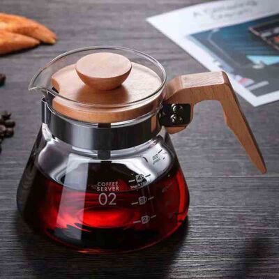 Coffee Server With Wooden Handle (Vcwn-60) - 2