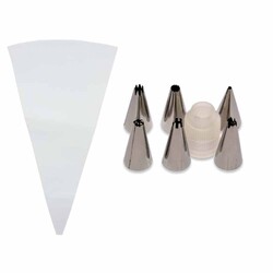 EPİNOX PASTRY MARKA - Decorating Tip Set 6 Tips+1 Pastry Bag (Dst-08)