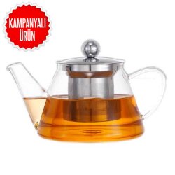 Demlik 500 ML V Modeli - Çelik Süzgeç (VD-500M) - 1