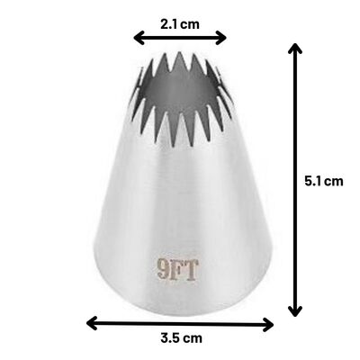 Duy Açık Yıldız 18 Diş 35x21x51 Mm (DY-9FT) - 2