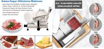 Gıda Dilimleme Makinesi 25 cm 220W (GDM-25) - 5