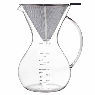 Glass Coffee Maker With Ss Filter (Ck-1000) - 1