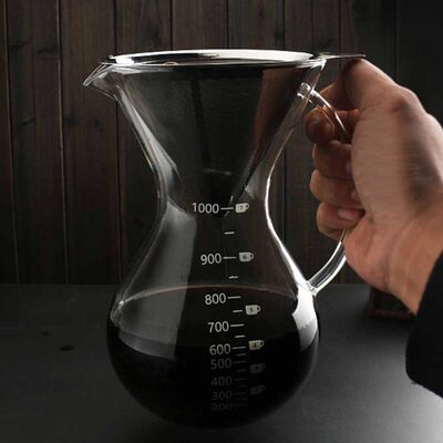 Glass Coffee Maker With Ss Filter (Ck-1000)