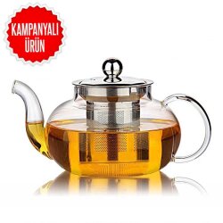 Glass Teapot 1000 Ml - Ss Strainer (Cd-1000M) - EPINOX COFFEE TOOLS