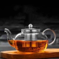 Glass Teapot 1000 Ml - Ss Strainer (Cd-1000M) - Thumbnail