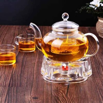 Glass Teapot 400 Ml - Glass Strainer (Cd-450C)