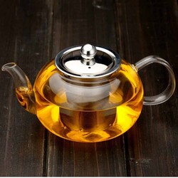 Glass Teapot 400 Ml - Ss Strainer (Cd-400M) - Thumbnail