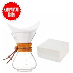 Kahve Filtresi Kâğıt Cam Kahve Demleme Beyaz (CHX-15) - EPINOX COFFEE TOOLS