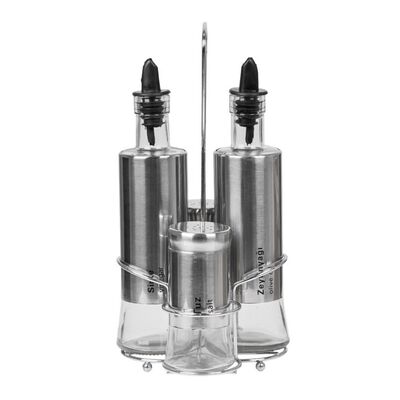 Leylak Oil Bottle 300 Ml&Salt Shaker Set (Lst-04) - 1