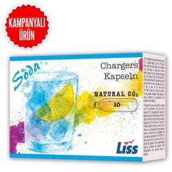 Liss Soda Sifon Kartuşu 10'lu (CO2-10) - LISS