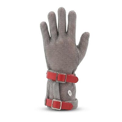 Ss Mesh Glove Long 8 Cm - Size M - Red (El-Uzr) - 1