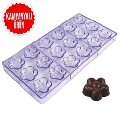 Polikarbon Çikolata Kalıbı Çiçek 27.5x13.5 cm (CCP-13) - EPINOX PASTRY