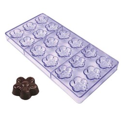 Polikarbon Çikolata Kalıbı Çiçek 27.5x13.5 Cm (CCP-13) - Thumbnail
